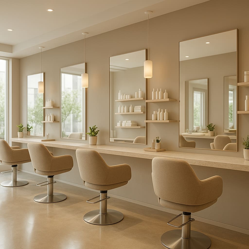 Modern beauty salon interior